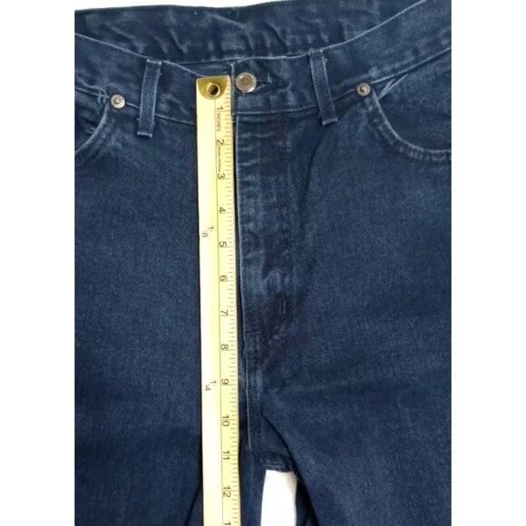 H.I.S Men's Authentic Jeans Size 34x30 Straight Leg Dark Blue Denim (32x30) - Picture 7 of 8